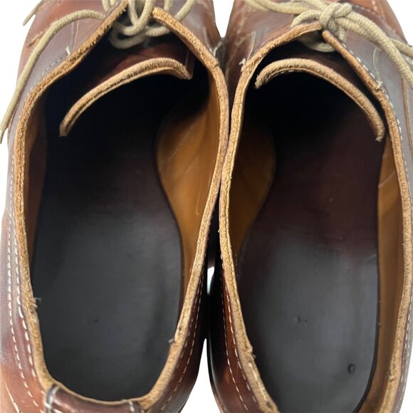 Allen Edmonds Chestnut Tan Bruce Lace Up Leather Shoes Mens Size 10.5 B main image 4